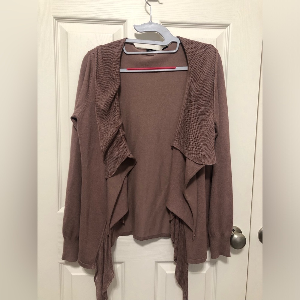 AVA medium, soft mauve cardigan